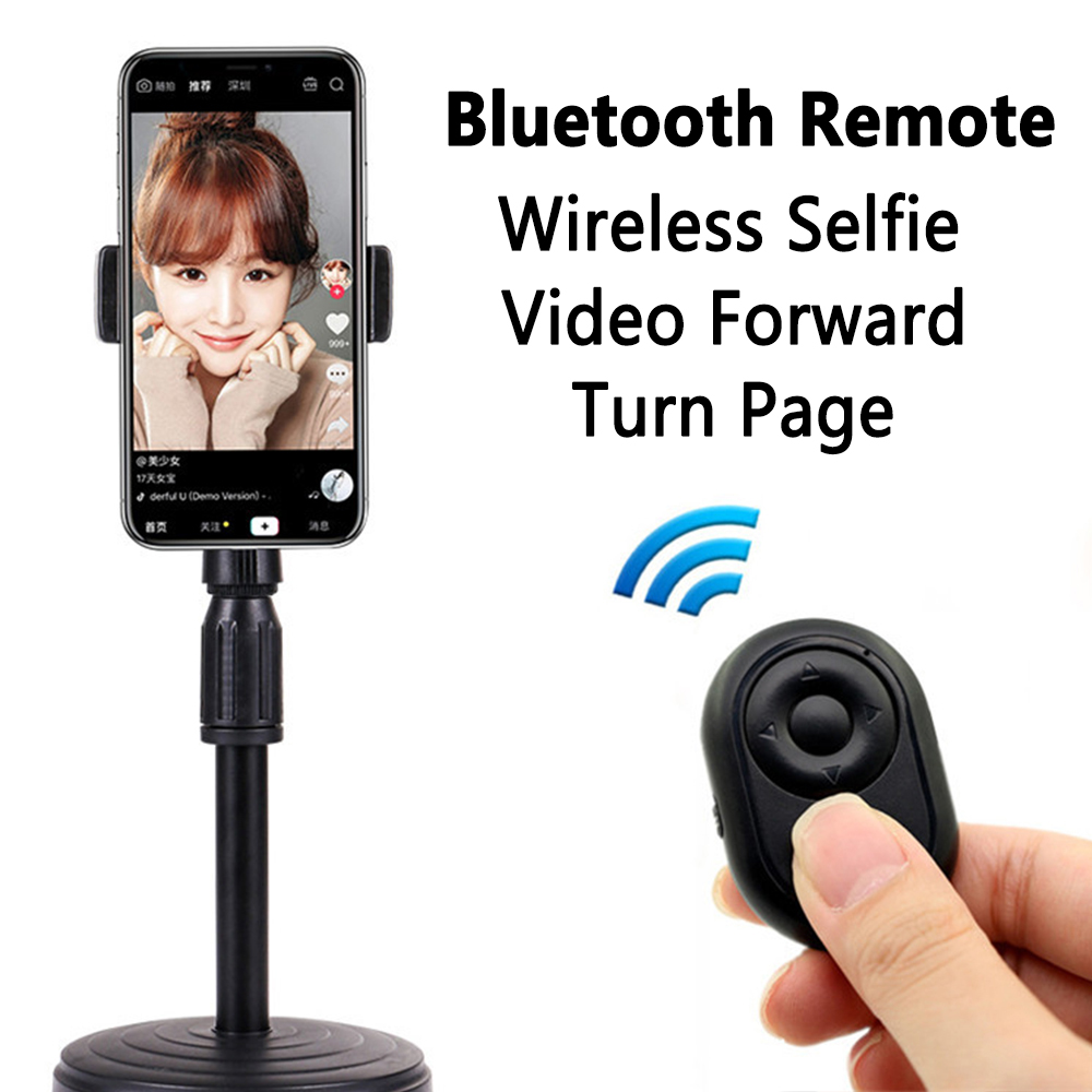 Draadloze Camera Shutter Bluetooth Selfie Afstandsbediening Video Ebook Turn Pagina Tiktok Blader Ios Bluetooth Android Adapter