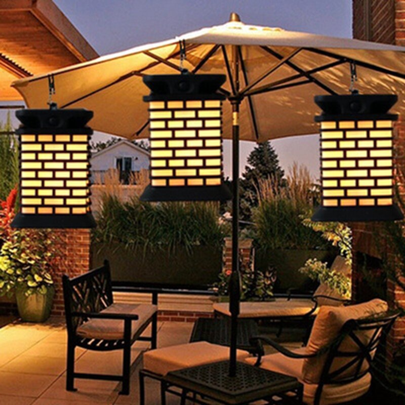 Hangende lantaarn op zonne-energie, zonne-energie tuinverlichting, buitenpadverlichting, trapverlichting, beveiligingsverlichting, decoratieve lamp
