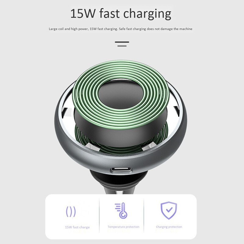 15W Magnetische Draadloze Opladen Is Geschikt Voor Iphone 12 Pro 12Mini 12Promax Magnetische Auto Draadloze Oplader