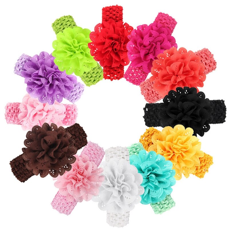 Stijlvolle Peuter Hoofddeksels Infant Kinderen Meisje Baby Hoofdband Peuter Bloem Haarband M2