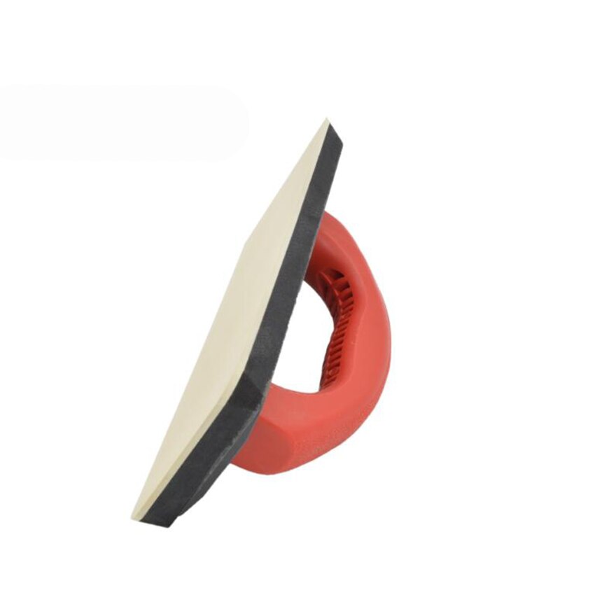 Rubber Grout Float with Soft Grip Plastic Handle, 100x240mm, Flat Tile Flooring Trowel for Masonry, Concrete, Drywall