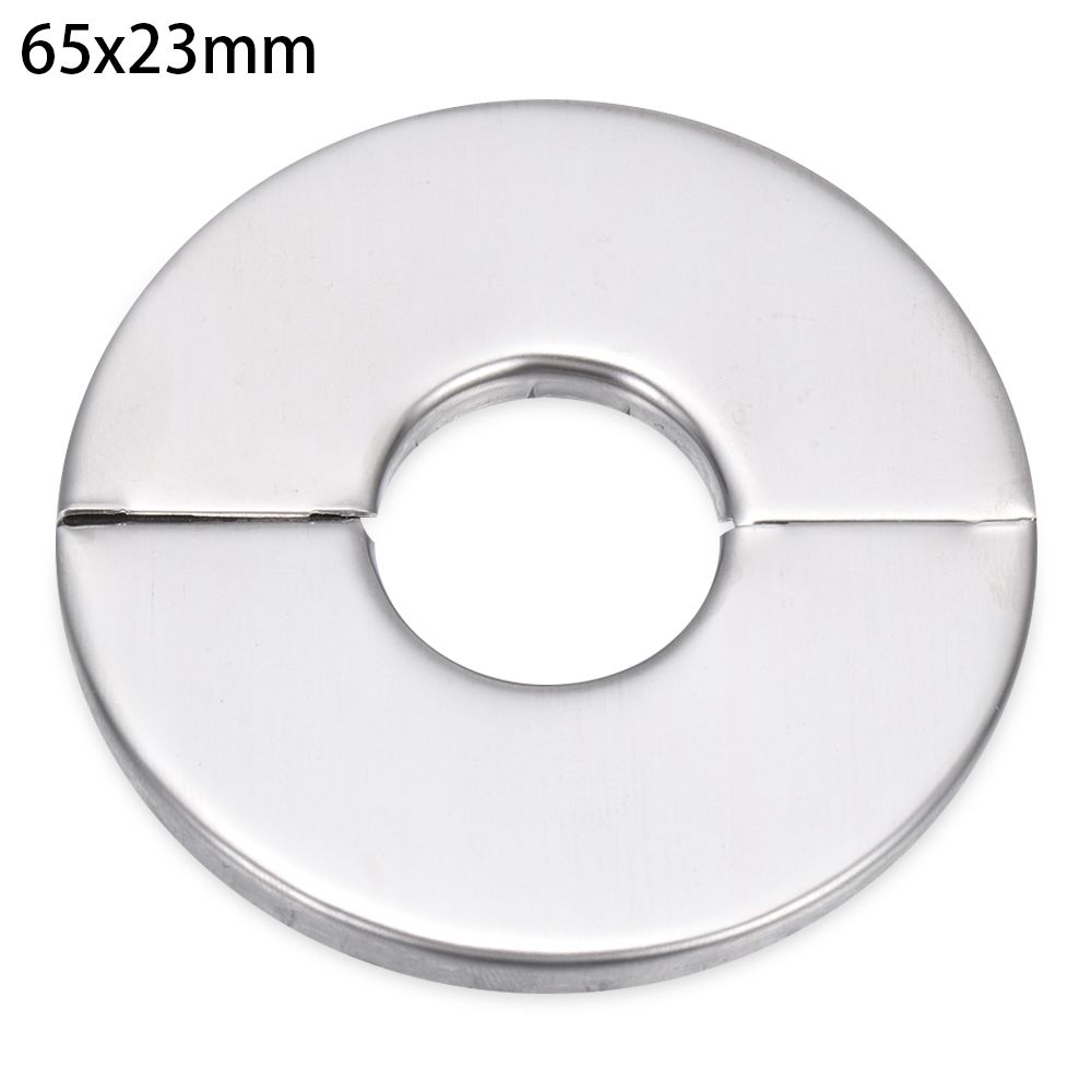 1Pc Zelfklevende Douche Kraan Decoratieve Cover Verchroomd Roestvrij Stalen Waterleiding Muur Covers Badkamer Accessoires: 65x23mm