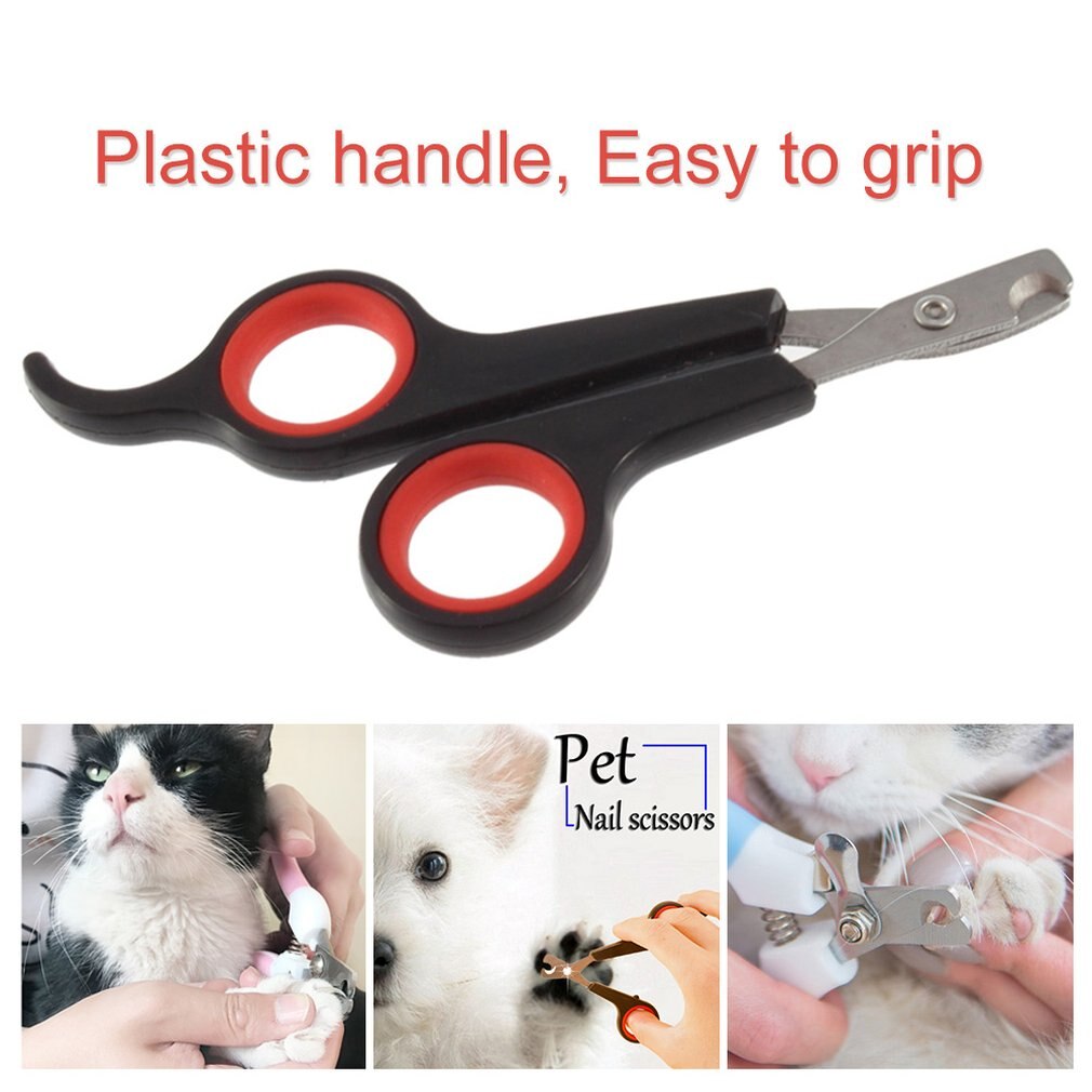 1pcs Pet Puppy Dog Cat Grooming Nail Toe Claw Clippers Scissors Trimmer Groomer Cutter Stainless Steel With Plastic Handle