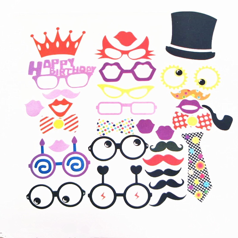 Team Bride PhotoBooth Props Bride To Be Mr Mrs Photo booth Props Just Married Bachelorette Party Decor Funny Glasses Mustache