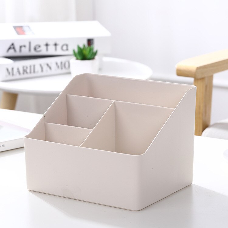Desk Office Organizer Storage Holder Remote Control Organizer Plastic Desktop Clutter Sorting Box School Living Room Supplies: SNH-0009-6
