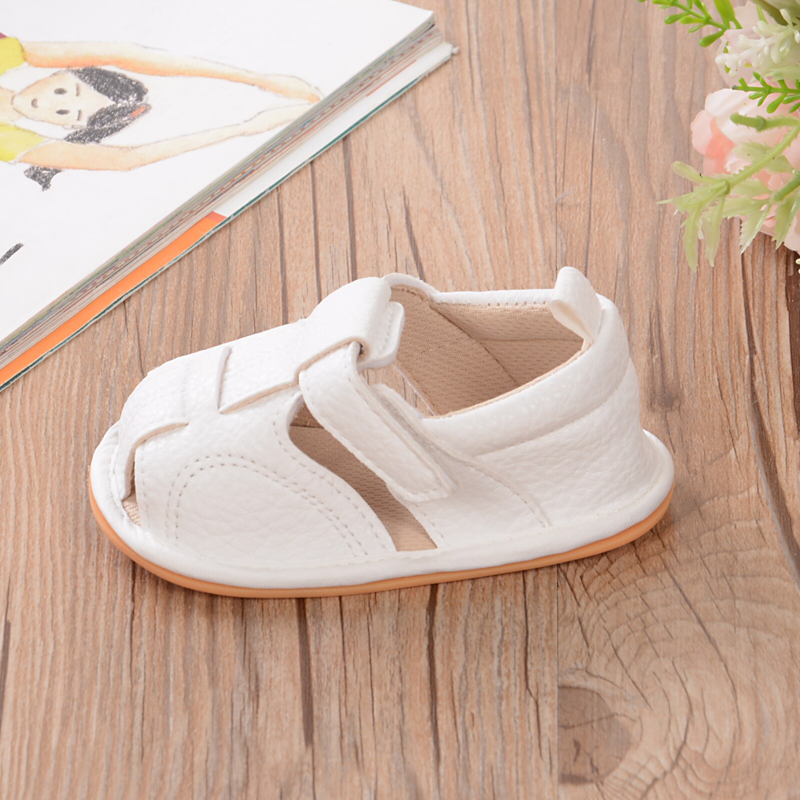 Baby Peuter Infant Sandalen Sneakers Unisex Jongens Meisjes Eerste Wandelaar Schoenen Effen Kleur Zachte Zool Baby Schoenen 0-18Months