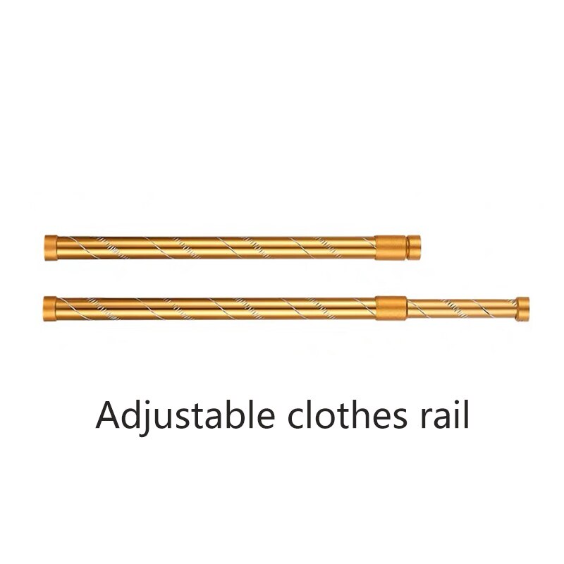 Tykke klær i aluminiumslegering, organiseringsskinner, justerbar garderobeskap, hengerstang, klesstativ med skinneflens