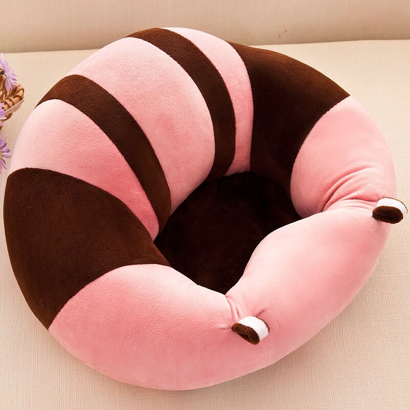 Dessin animé coton bébé assis coussin soutien enfants infantile bébé siège canapé chaise enfant en bas âge sécurité bébé alimentation chaise: pink