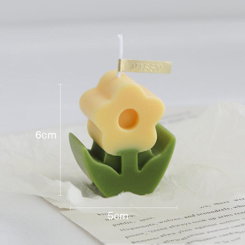 Kreative Blumen bilden Duft Kerze Hause Dekoration Foto Stütze Handgemachte Aromatherapie Kerze Diy Geburtstag Schreibtisch Dekor