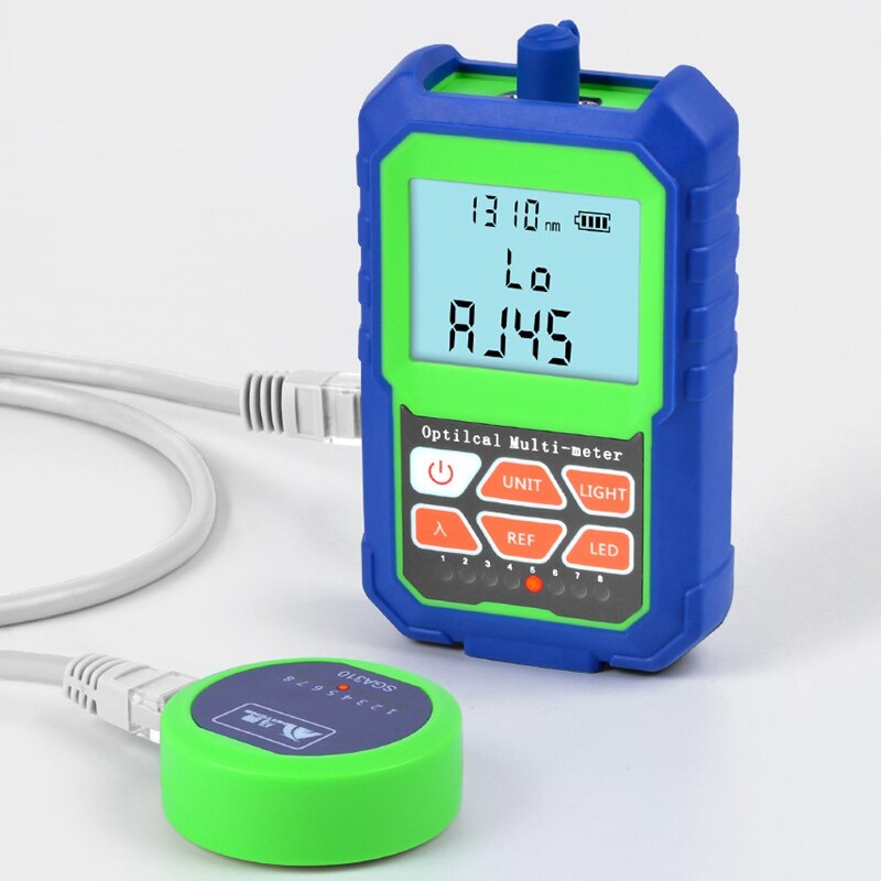 Fiber Optic Cable Tester Portable Optical Power Meter FC/SC/ST Universal Interface Fiber Network Fiber Optic Cable