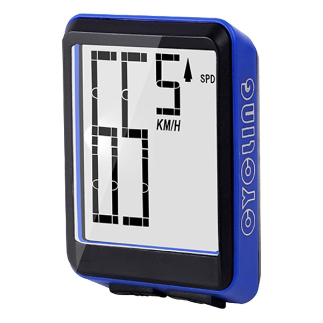 2.8 "Draadloze Fiets Computer Grote Digitale Fiets Computer Kilometerstand Snelheidsmeter Fiets Thermometer Waterdicht 2 Modus Lcd Backlight: B blue wireless