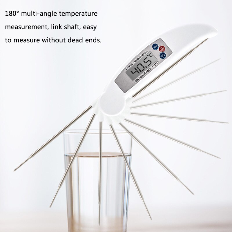 Digital Kitchen Thermometer Probe Portable Foldable Food BBQ Meat Oven Kitchen Thermometer Cooking Water Oil Thermometer Tools