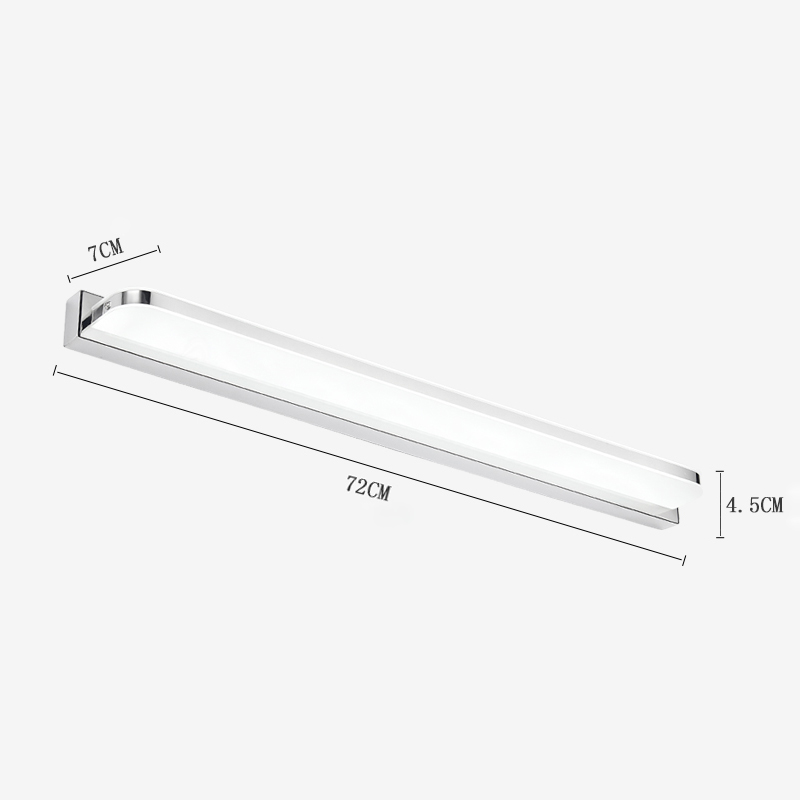 Speillys led vegglys baderomsskap lys sminke speil lys vanntett led servantlys vegglampe for speil