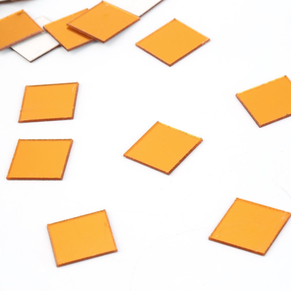 100 Piece Self-adhesive Tile 3D Mirror Wall Stickers Decal Mosaic Room Decorations Modern Self-adhesive Mirror Tiles Stickers