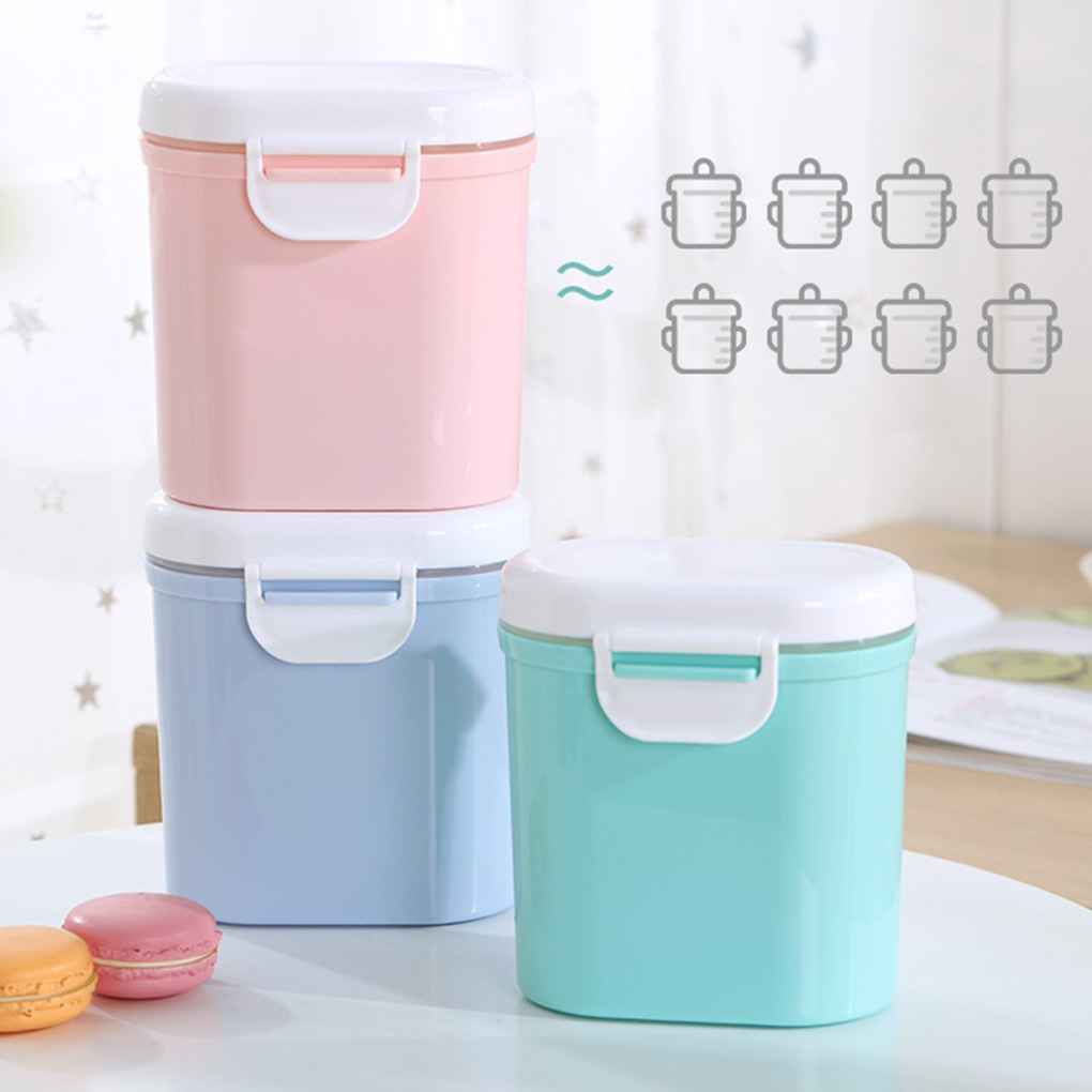 Baby Milk Powder Container Infant Formula Dispenser Portable Stackable Snacks Storage Box