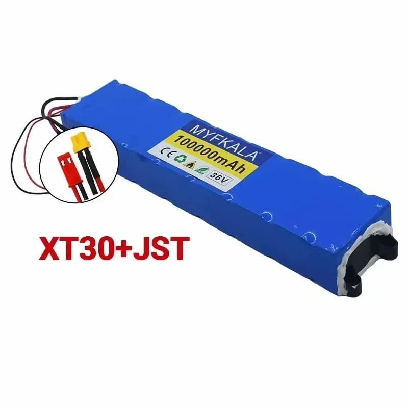 100% New10S3P 36V 100Ah 36v Electric Scooter Battery Pack 18650 Lithium M365 Electric Scooter 36v Battery Scooter: green