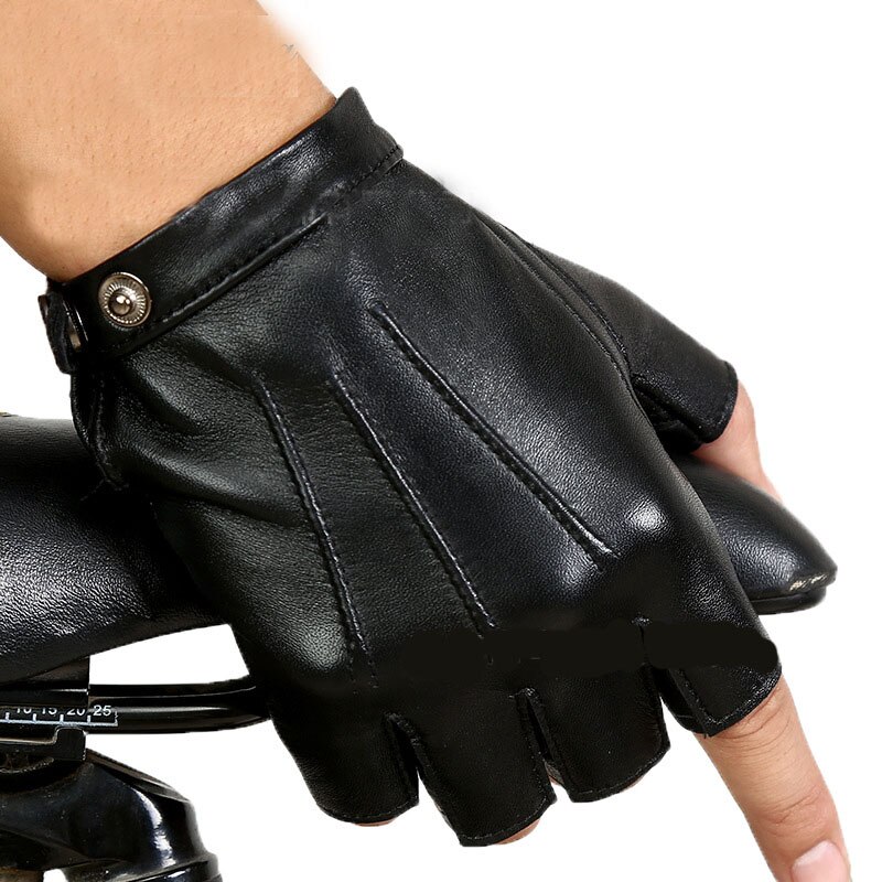 vegetarisk en kreditor kapsel Læder halvfinger handsker imiteret læder udendørs ... – Grandado