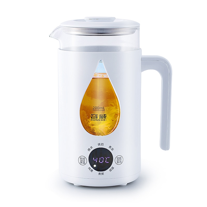 Health Cup Electric Heating Water Cup Office Portable Small Mini Travel Boiling Congee Artifact Boiling Water Stew Cup: White