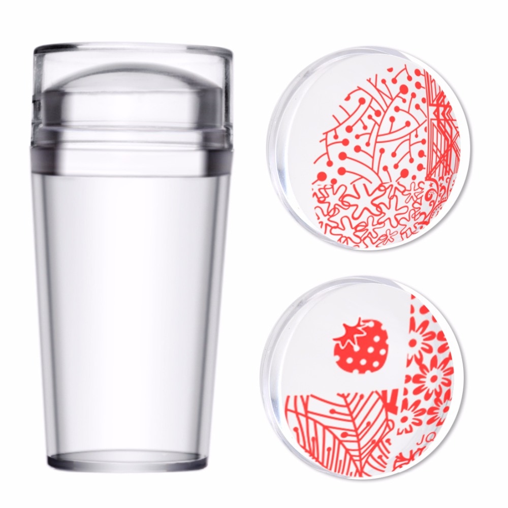 Biutee 10 stuks nagelplaten + transparante jelly siliconen nagelkunst stempel schraper stempel sjabloon afbeelding platen nagelstempel plaat gereedschap