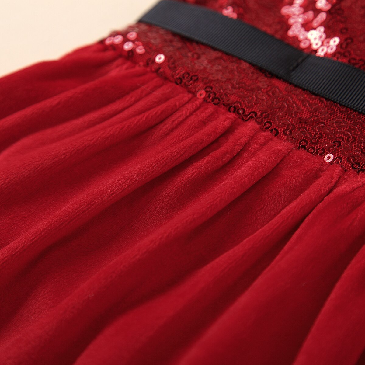 Pelele de Navidad para niñas pequeñas, vestido de Manga mariposa, vestido de lentejuelas para niñas pequeñas de 6 a 24 meses