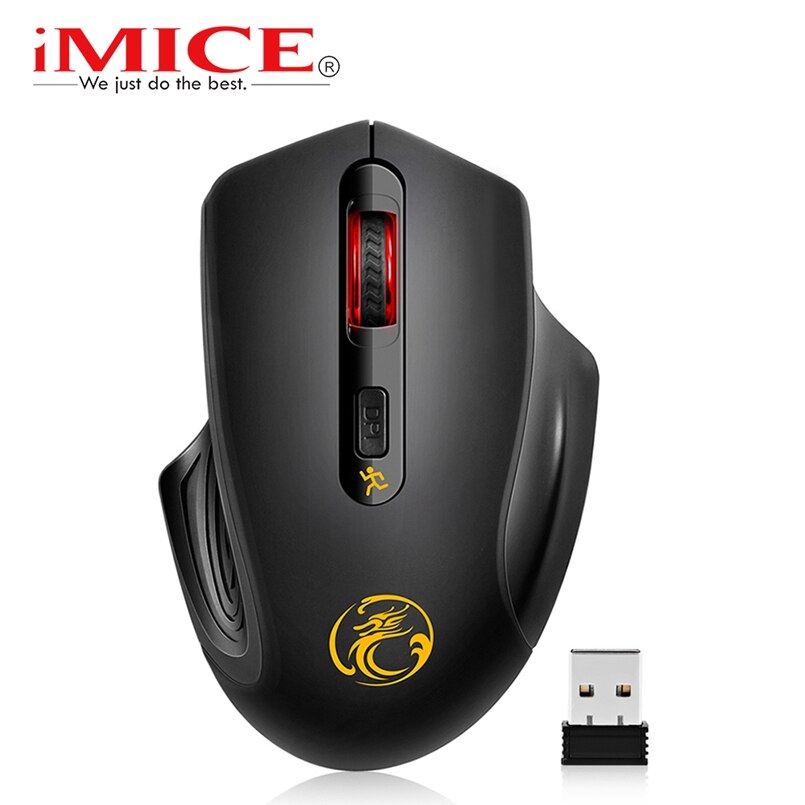 Computer Drahtlose Maus Ergonomische Stille Maus Drahtlose Optische Mäbenutzen mit USB Empfänger 4 tasten 2,4G USB Mause Für PC Laptop