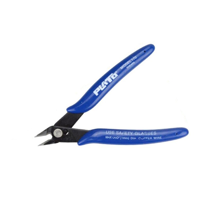 1Piece Stripping Pliers Tools Wire Side Cutters Cutting Side Hand Tools Electrical Wire Cable Stripper Tools Practical Pliers: Dark blue