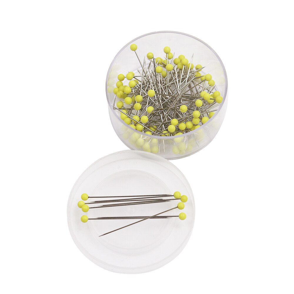 100pcs/Box Round Pearl Head Pins Dressmaking Pins for Wedding Decoration DIY Sewing Crafts Quilting Pins Sewing Tools