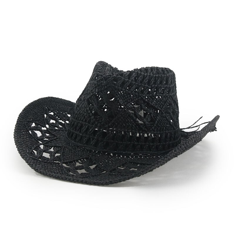 Chapeaux de soleil à large bord pour hommes et femmes, cowboy occidental, panama, chapeaux à ceinture, vintage, hip hop, street, kaki, chameau, été: 7