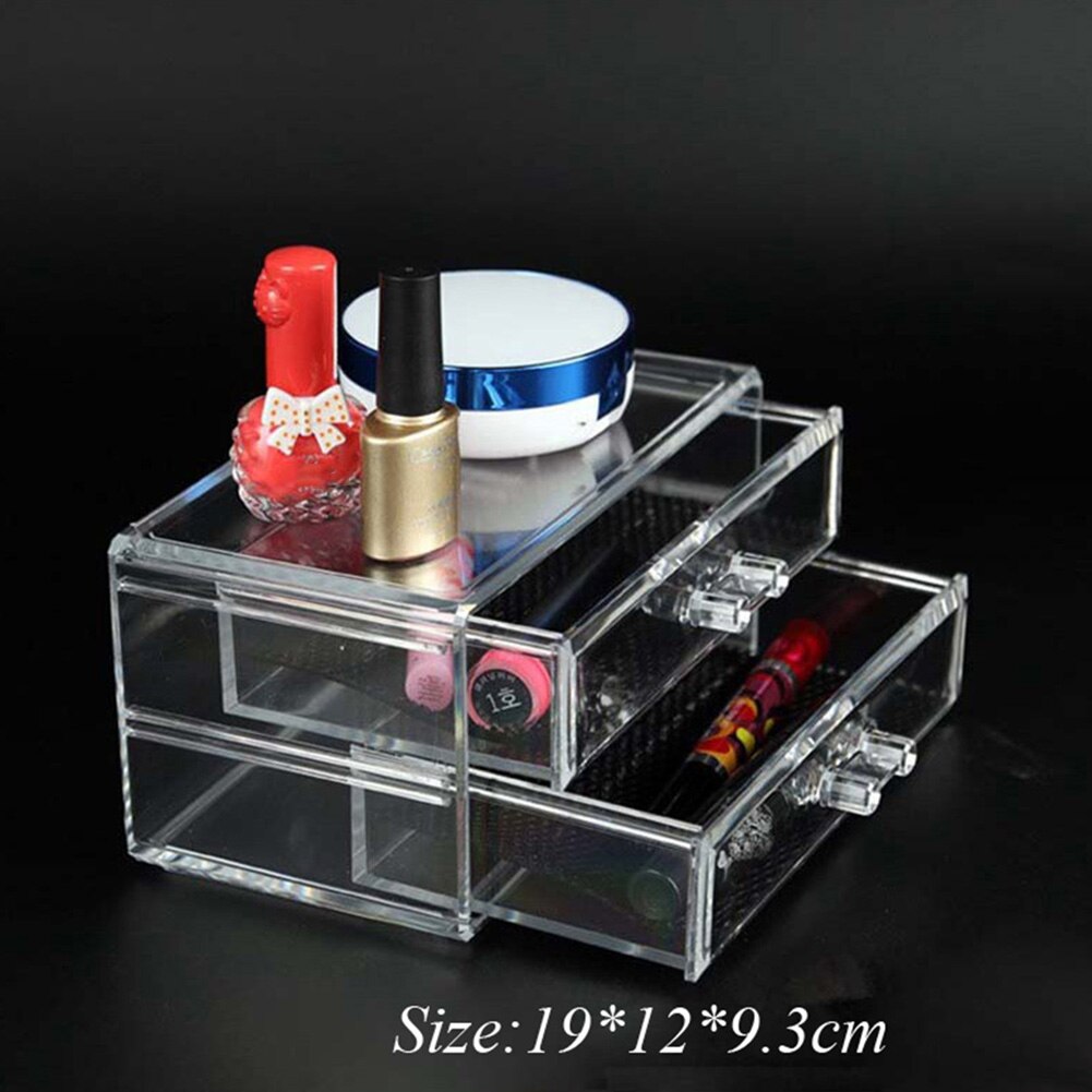Organizador de maquiagem transparente claro prateleira compacta blushes highlighters eyeshadow expositor cosméticos caixa armazenamento gaveta
