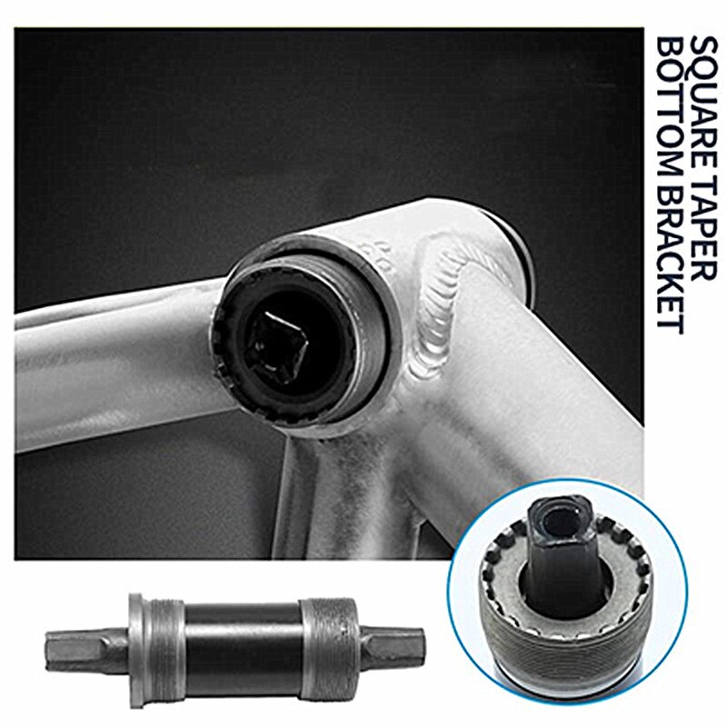 Vierkante Mountain Fiets Trapas 68*103 108 110 113 116 118 120 122 124 126 127Mm Road mtb Fiets Bb Sets As