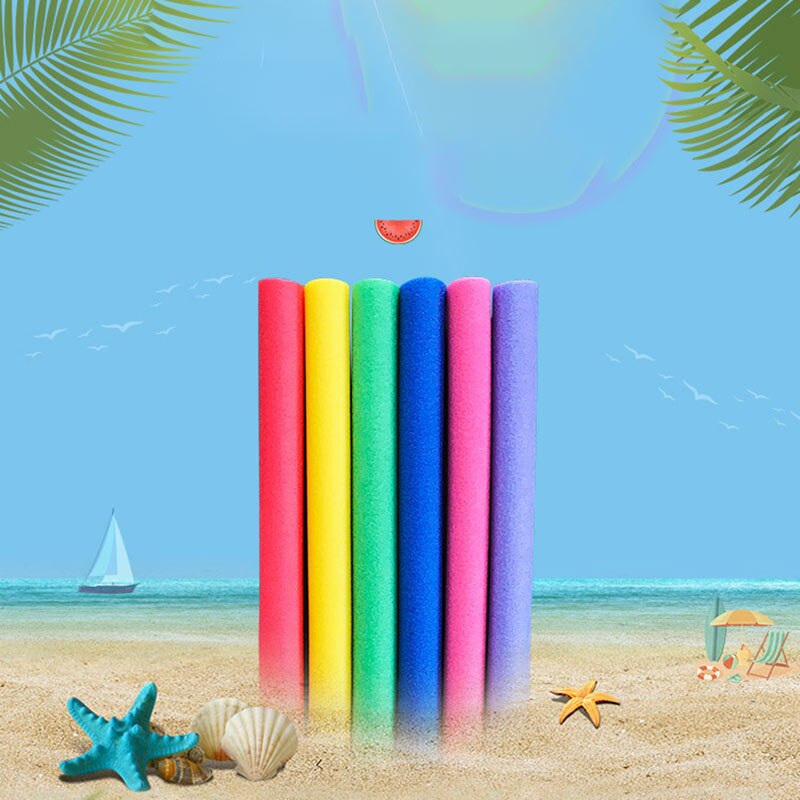 6x150cm pływanie makaron piankowy pływanie pomoc pianka makaron basen kąpielowy makaron woda Platforma Stick pływające piankowe kije kolorowe Platforma