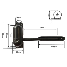 Heavy Duty Adjustable Surface Mounted Door Gate Closer Fire Rated Spring Loaded Furniture Door Hardware