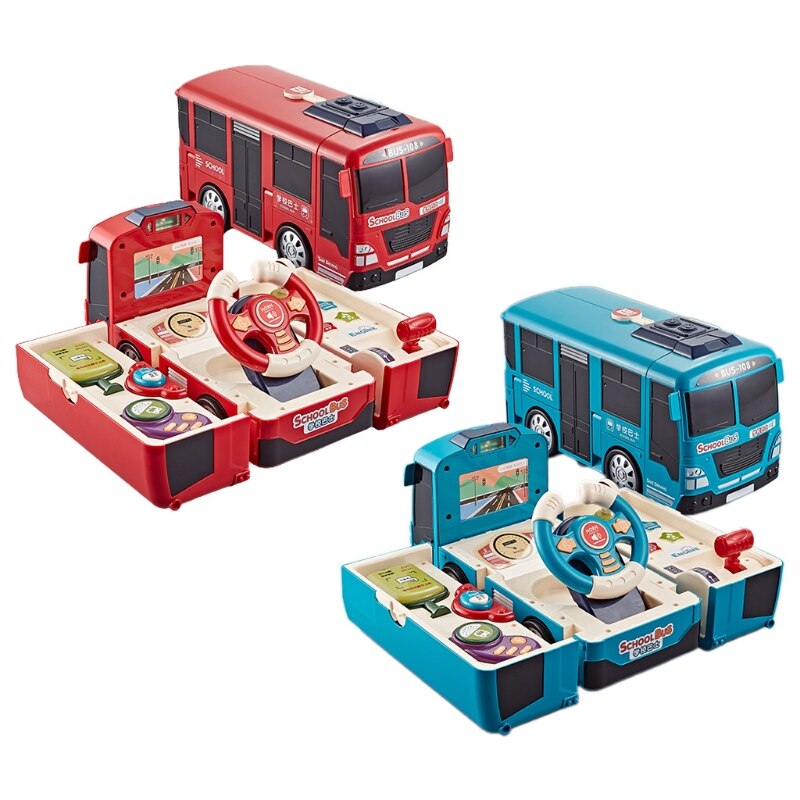 Kinderen Bus Speelgoed Copiloot Stuurwiel Puzzel Baby Ontwikkelen Educatief Speelgoed