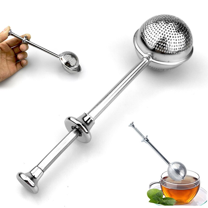 Tea Infuser Stainless Steel Teapot Tea Strainer Ball Shape Mesh Tea Infuser Filter Reusable Bag Spice Kitchen Tool Accessories