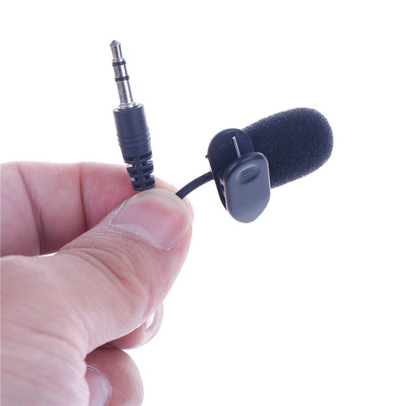 3.5mm Mini Studio Speech Mic Microphone Clip for PC Desktop Notebook 1.5M