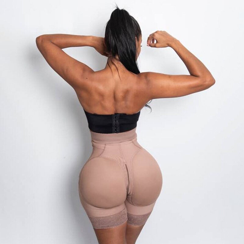 Shapewear Women High Compression BBL Postpartum Butt lifter Butt Pads Seamless Hip Enhancer Shorts Fajas Colombianas