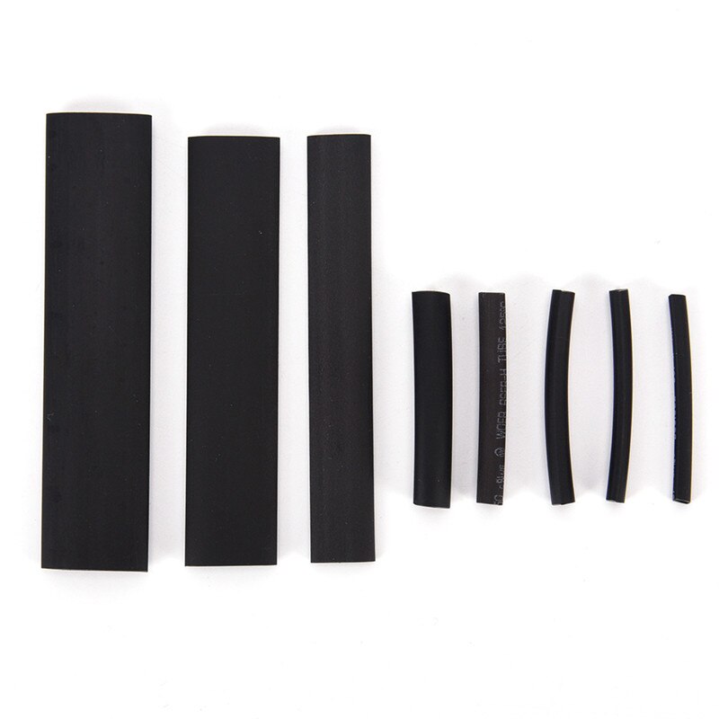 127Pcs/set Multi Style Black Useful Electric Tubings 2:1 Assortment Heat Shrink Tubing Tube Car Cable Sleeving Wrap Wire Kit