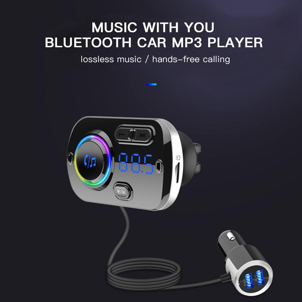 Bluetooth Handsfree Car Kit Charger MP3 Player Car FM Transmitter QC 3