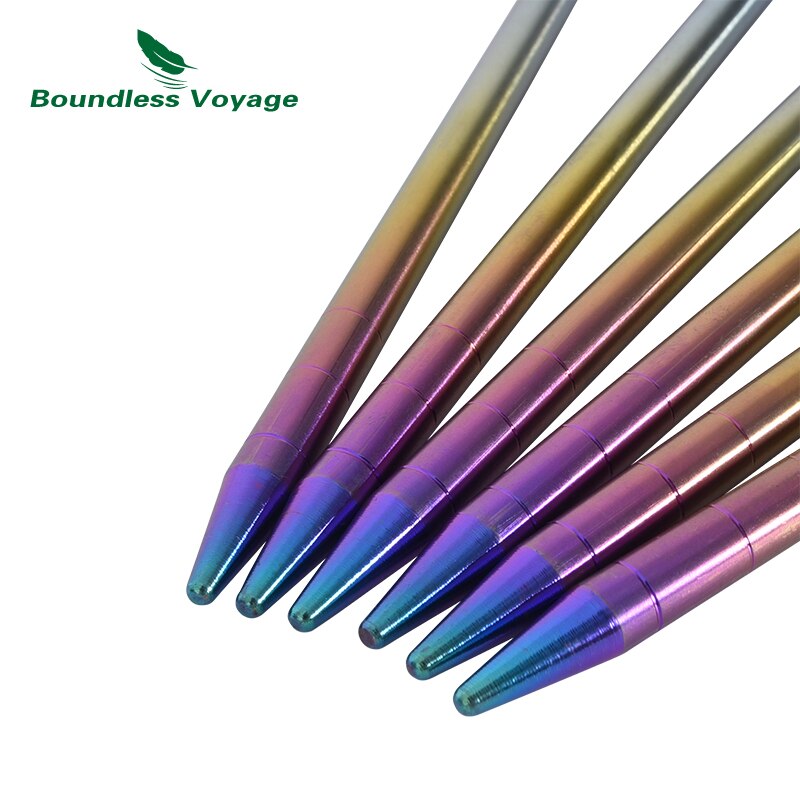 Viaggio senza limiti 24 30 35CM picchetti per tende da campeggio in lega di titanio per impieghi gravosi chiodi per escursioni tutto'aperto escursionismo giardinaggio