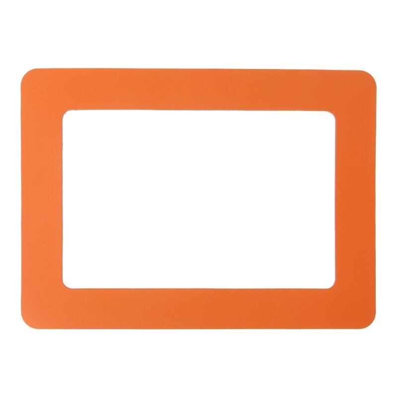 Diy farverige magnetiske billedrammer køleskab magnet magnet fotoramme: Orange