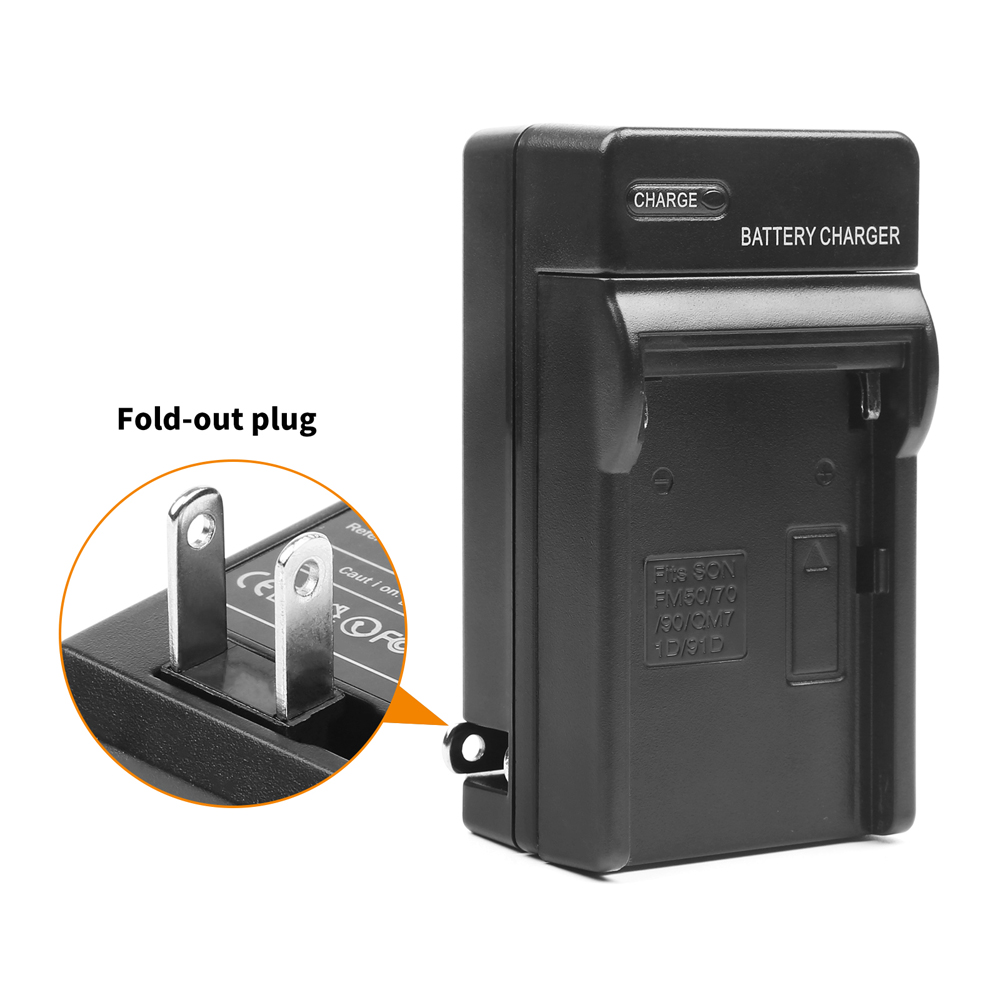 SCHIETEN NP-F960 NP-F970 NPF 960 970 950 NPF960 NPF970 Batterij + Wall Charger voor Sony PLM-100 CCD-TRV35 MVC-FD91 MC1500C L10