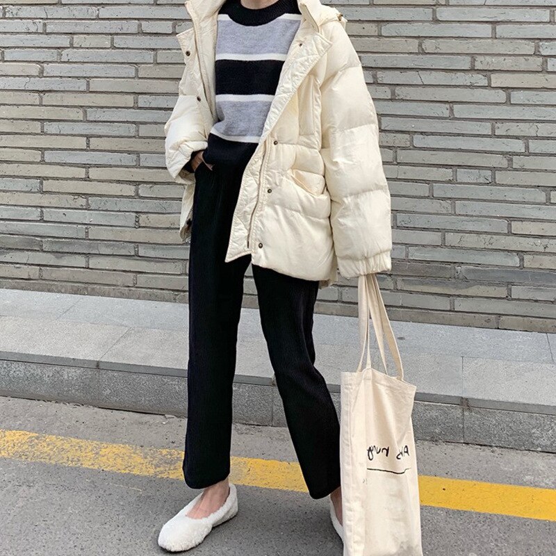 Maternity Clothes Autumn Winter High Waist Belly Lift Pants Slim Solid Corduroy Casual Pants Pregnant Woman Wide Leg Trouser: Black Plush / M