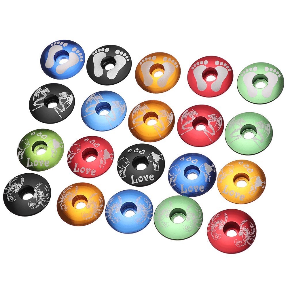 1 PC Bicycle Headset Cover Bowl Covers Ultra-ligh Headsets Top Cap Front Lid MTB Road Bike Fixed Gear Folding Track for Bicycle