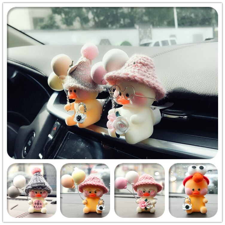 Creatieve Auto-interieur Luchtuitlaat Clip Leuke Eend Auto Decoratie Auto Vrouwelijke Airconditioning Aromatherapie Clip Auto Decoratie