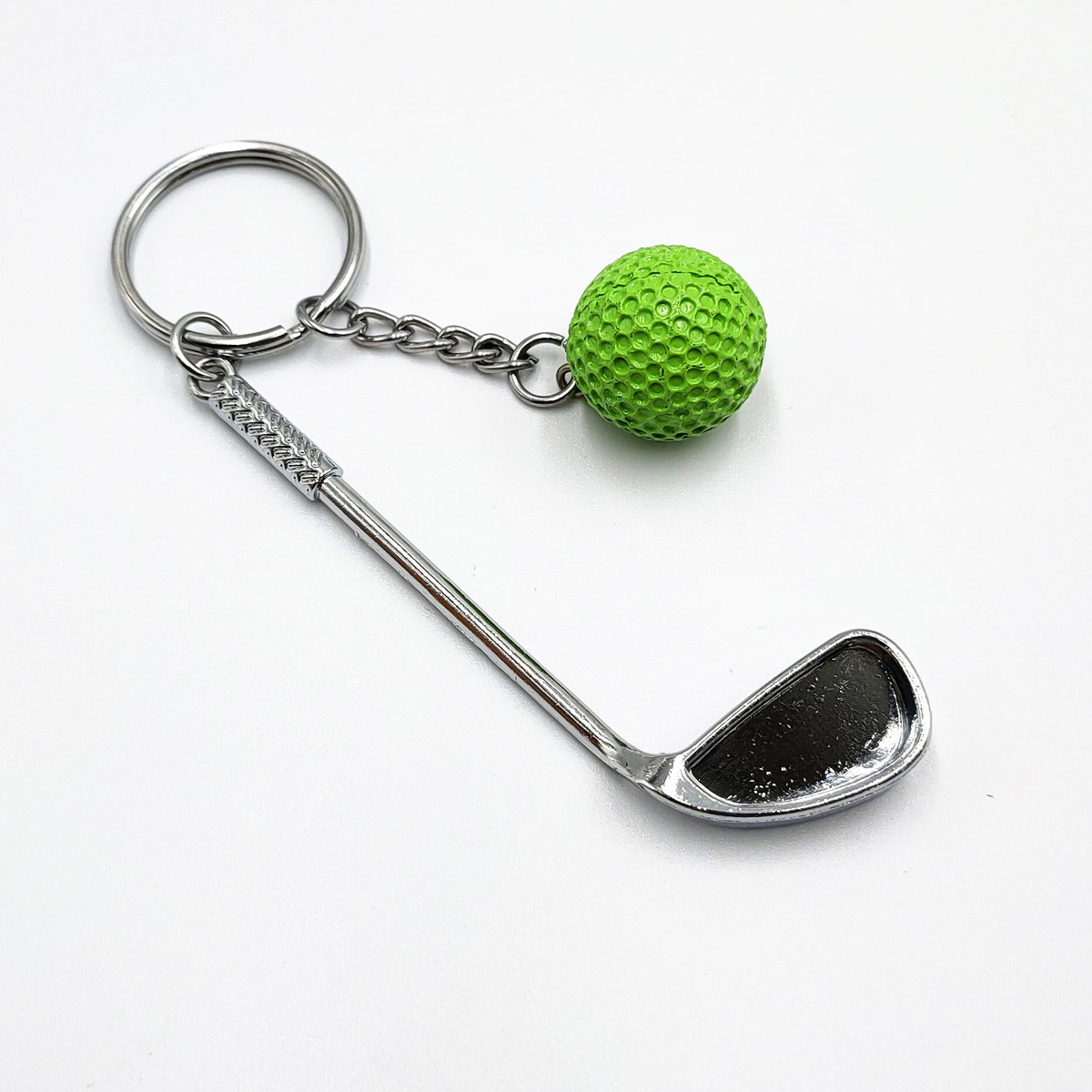 Mini llavero con colgante de raqueta de tenis, bonito llavero deportivo, buscador de anillos, accesorios Holer, para fanáticos de adolescentes: Verde