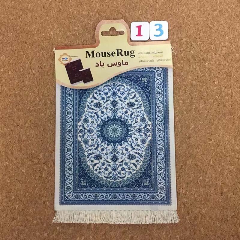 Mrgbest persan mini covor țesut mat mousepad stil retro model covor pad mouse pad cu franjuri home office decor mese artizanat