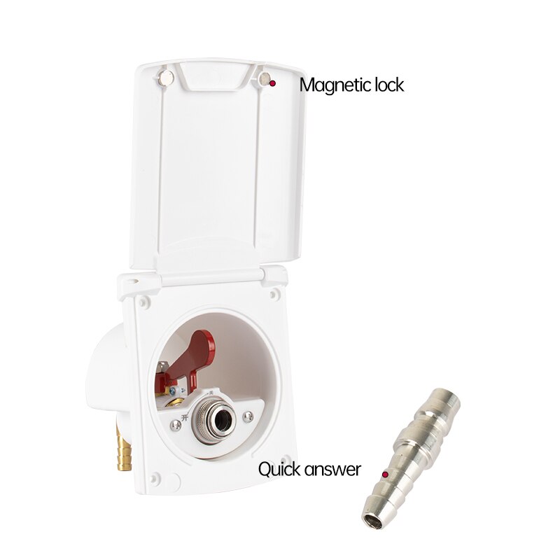 Rv Gas Quick Interface Externe Gas Bron Kolen Gas En Vloeibaar Gas Output Interface Outdoor Gas Outlet Camper Gas Poort
