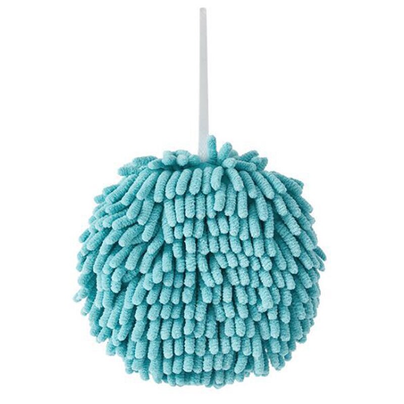 Wipe Hands Towel Ball Super Absorbent Fast Drying Soft To The Touch Prevent Bacterial Growth Health Bathroom Accessories: Blue