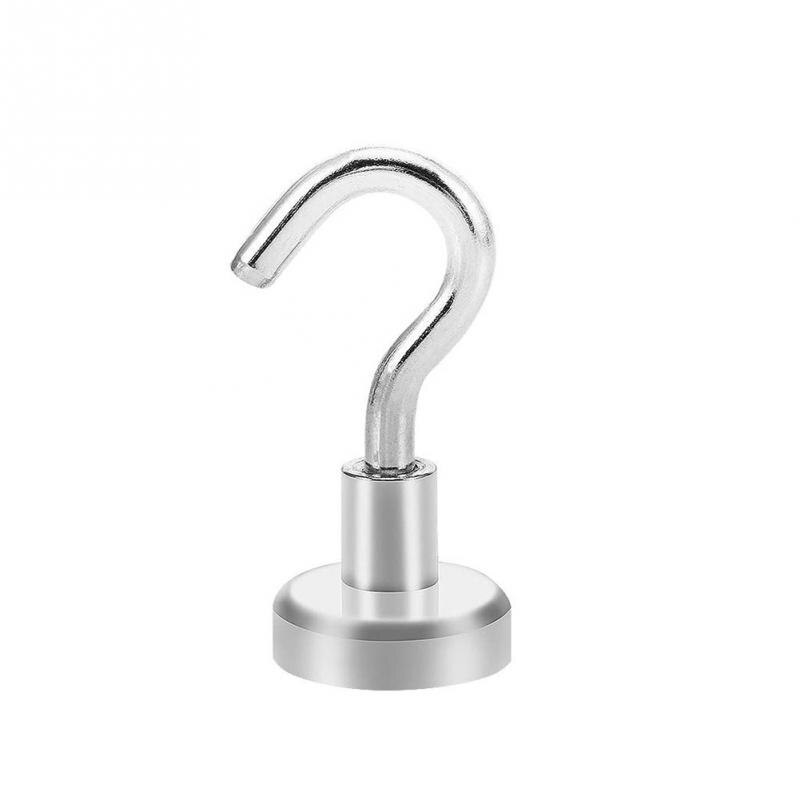 12pcs Metal Surface Mini Ultra Strong Magnetic Holder Circular Hanger Home Hook Support Kitchen Wall Neodymium