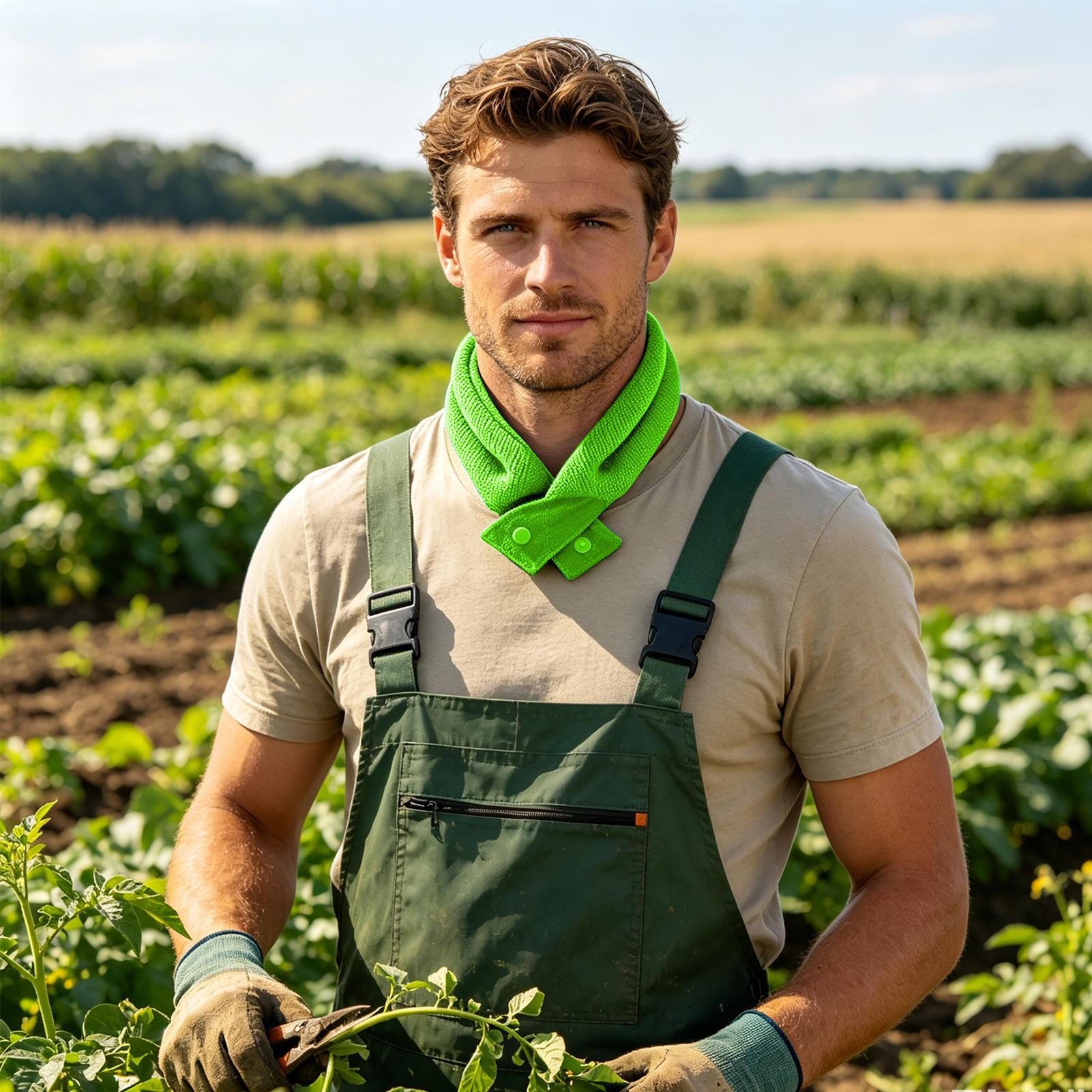 Halskühlwickel für heißes nasser – Kühlendes Halstuch für Radfahrer, Läufer, Gärtner, Wanderer, Golfspieler, Sportler und Gartener